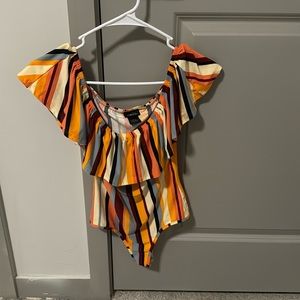 Rue21 multicolored onesie, size small